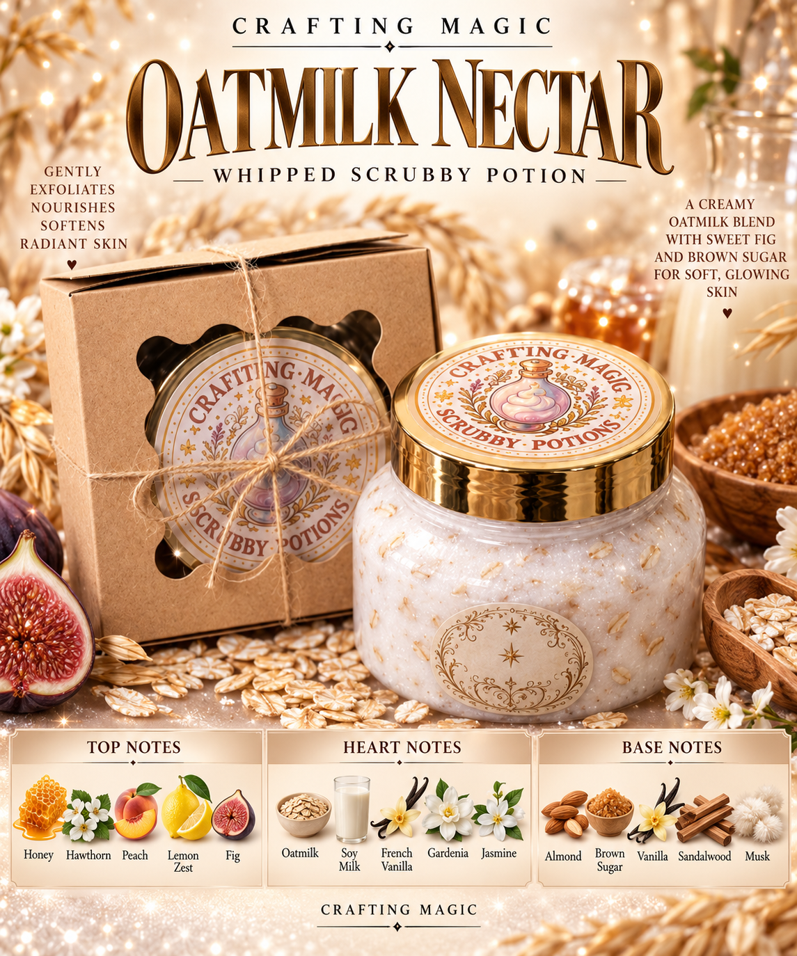 Oatmilk Nectar 8oz Scrub